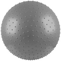 Гимнастическа топка 65см, масажна, сива