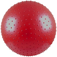 Гимнастическа топка 65см, масажна, червена