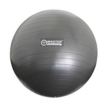Гимнастическа топка MASTER, 65 см с Помпа, сива