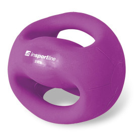 Медицинска топка Insportline Grab Me 3 кг., с ръкохватки width=