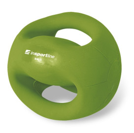 Медицинска топка Insportline Grab Me 5 кг., с ръкохватки width=
