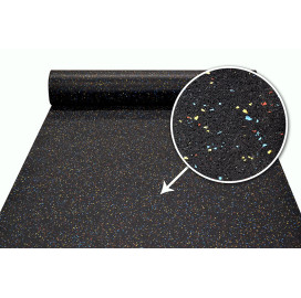 Гумена настилка Sport-flooring 4мм, с цветни шарки width=