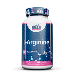 Аминокиселина Haya Labs L-Arginine 500mg