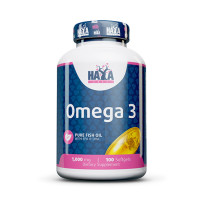 Аминокиселина HAYA LABS Omega 3 1000мг., 100 гeл-ĸaпcyли