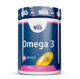 Аминокиселина HAYA LABS Omega 3 1000мг., 500 гeл-ĸaпcyли width=
