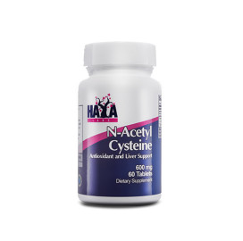 Аминокиселина Haya Labs N-Acetyl L-Cysteine, 60 таб. width=