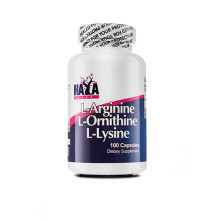 Аминокиселина Haya Labs L-Arginine / L-Ornithine / L-Lysine