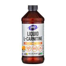 Фет бърнър NOW L-Carnitine Liquid /Citrus/ 1000мг., 473мл. width=