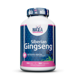 Стимулиращ хардкор - HAYA LABS Siberian Ginseng 500мг., 100 Капс. width=