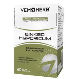 Ginkgo Hypericum, VEMOHERB, 60 капсули width=