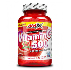 Витамин C AMIX /with Rose Hips/ 500mg., 125 капсули width=