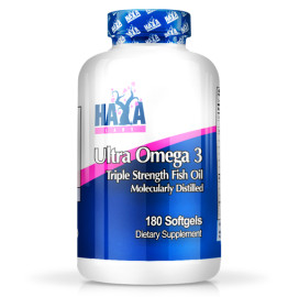 Аминокиселина HAYA LABS Ultra Omega 3, 180soft width=