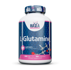 Аминокиселина Haya Labs L-Glutamine 500mg width=