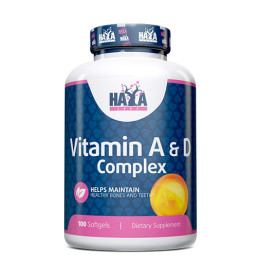 Витамин Haya Labs A & D Complex, 100 Soft