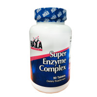 Храносмилателни ензими на HAYA LABS Super Enzyme Complex, 90 табл.