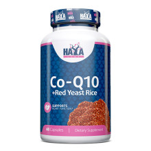 Коензим Q10 HAYA LABS 60mg. и Мая от червен ориз 500 мг., 60 капсули