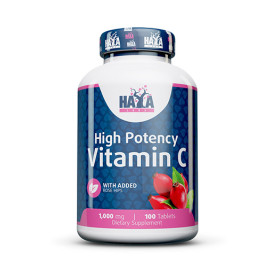 Витамин Haya Labs High Potency Vitamin C 1,000mg with Rose Hips width=