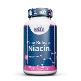 Витамин Haya Labs Niacin /Time Release, 250mg width=