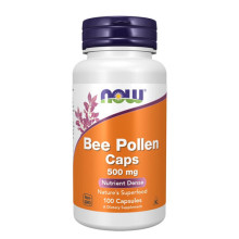 Пчелен прашец NOW Bee Pollen 500mg, 100 Caps.