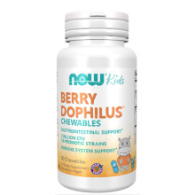 Пробиотик NOW BerryDophilus™, 60 дъвчащи табл.