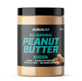 Фъстъчено масло BIOTECH USA Peanut Butter Crunchy, 1кг width=