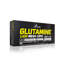 Аминокиселина OLIMP L-Glutamine Mega Caps 1400 mg, 120 Caps.