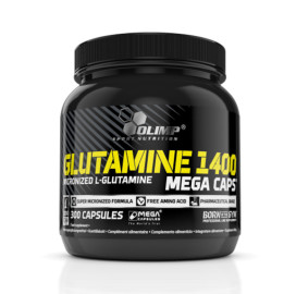 Аминокиселина OLIMP L-Glutamine Mega Caps 1400 mg, 300 Caps width=