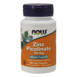 Цинк NOW Zinc Picolinate 50mg, 120 Caps.