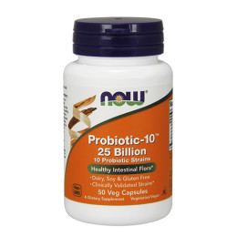 Пробиотик NOW Probiotic-10 ™  25 Billion, 50 VCaps