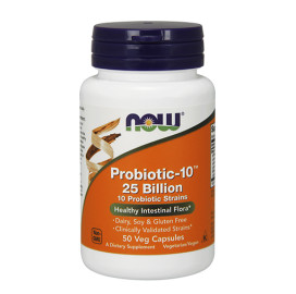 Пробиотик NOW Probiotic-10 ™  25 Billion, 50 VCaps width=