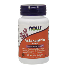 Астаксантин NOW Astaxanthin 4mg, 60 caps width=