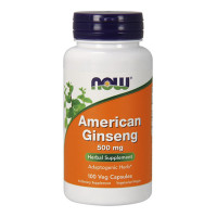 Женшен NOW American Ginseng /5% Ginsenosides/ 500mg. / 100 Caps.
