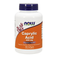 Каприлова киселина NOW Caprylic Acid 600mg, 100 капс.