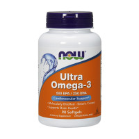 Рибено масло NOW Ultra Omega 3, 90 Softgels