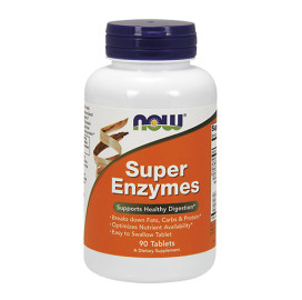 Храносмилателни ензими NOW Super Enzymes, 90 Tabs width=