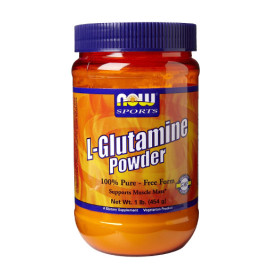 Аминокиселина NOW L-Glutamine Powder, 454гр width=