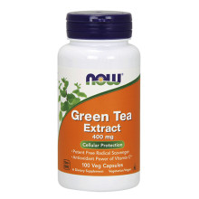 Зелен чай NOW Extract 400mg, 100 Caps.