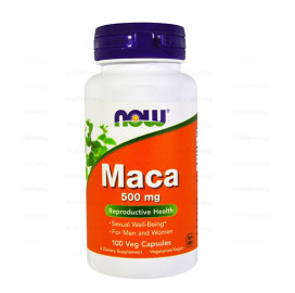 Мака NOW Maca 500mg, 100 Caps. width=