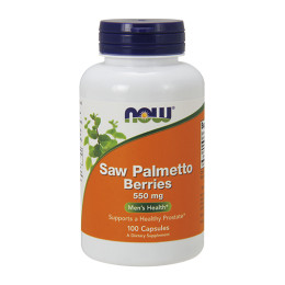 Сао Палмето NOW Saw Palmetto Berries 550mg, 100 капс.