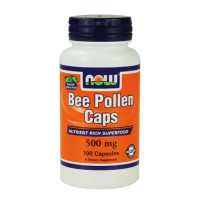 Пчелен прашец NOW Bee Pollen 500mg, 100 Caps.