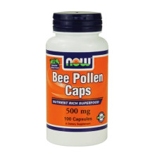 Пчелен прашец NOW Bee Pollen 500mg, 100 Caps.