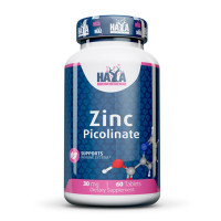 Цинк HAYA LABS Zinc Picolinate 30 mg, 60 Tabs.