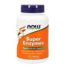 Храносмилателни ензими NOW Super Enzymes, 90Caps.