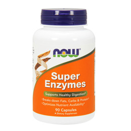 Храносмилателни ензими NOW Super Enzymes, 90Caps.