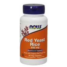 Червен ориз NOW Red Yeast Rice 600mg,  60Vcaps.