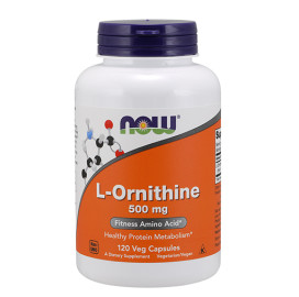 Аминокиселина NOW L-Ornithine 500mg, 120caps width=