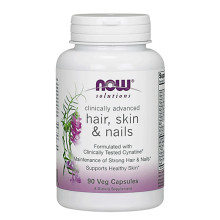 Мултивитамини NOW Hair, Skin & Nails, 90Vcaps.