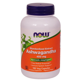 Имуностимулатор NOW Ashwagandha Extract 450 мг, 180Vcaps. width=