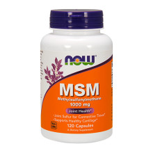 Метилсулфонилметан NOW MSM 1000mg, 120 капс.