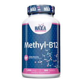 Метил B-12 HAYA LABS Methyl B-12 1000mcg, 100 Tabs. width=